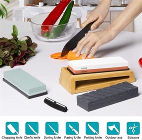 img 1 attached to 🔪 HOSOM Japanese Whetstone Flattening Tool: Enhance Sharpening Performance with Ease