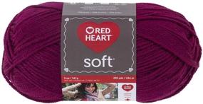 img 2 attached to ❤️ BOLD and Cozy: RED HEART Soft Yarn in Ravishing Berry Hue