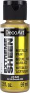 🎨 decoart 2 ounce 24k gold extreme sheen paint - premium metallic paint for crafts and diy projects logo