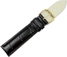 img 2 attached to RECHERE Alligator Crocodile Leather Buckle Men's Watches