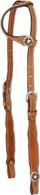img 1 attached to 🐴 Tough 1 Royal King Square Cheek Headstall with Single Ear