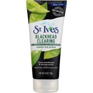 st. ives blackhead clearing face scrub green tea 6 oz(pack of 2): deep pore cleansing for clear skin logo