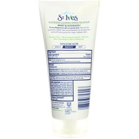 img 1 attached to St. Ives Blackhead Clearing Face Scrub Green Tea 6 oz(Pack of 2): Deep Pore Cleansing for Clear Skin