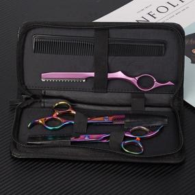 img 3 attached to 🧳 Neverland Beauty Hair Scissors Bag: Sleek Leather Case for Barber Salon Tools and Accessories