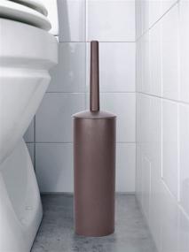 img 1 attached to Bathroom Deep Cleaning Set: Toilet Brush, Toilet 🚽 Bowl Brush, and Holder - Bronze Plastic Toilet Brush Holder