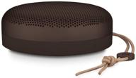 bang & olufsen beoplay a1 chestnut portable bluetooth speaker: enhanced with microphone logo