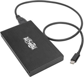 img 4 attached to Tripp Lite USB 3.1 Gen 2 10Gbps SATA SSD/HDD to USB-C Enclosure Adapter с поддержкой UASP, совместимый с Thunderbolt 3, цвет: черный.