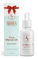 sdara skincare marula oil - pure organic vegan facial serum | cold pressed usda certified hydrating skin care products for face, hair & nails (30 ml) logo