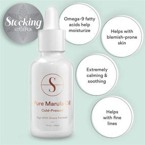 img 1 attached to Sdara Skincare Marula Oil - Pure Organic Vegan Facial Serum | Cold Pressed USDA Certified Hydrating Skin Care Products for Face, Hair & Nails (30 ML)