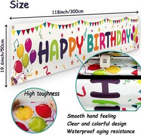 img 2 attached to Colorful Birthday 118X19 7 Grommets Decoration