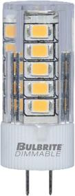 img 1 attached to Bulbrite Mini JC LED G4 Light Bulb, Non-Dimmable, 25W Equivalent, 3000K Clear - 1-Pack