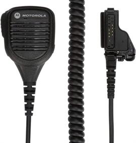 img 1 attached to Motorola PMMN4045B Water-Resistant Remote Speaker Microphone with 3.5mm Audio Jack - Black: Enhanced Communication in Any Environment