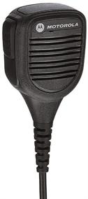 img 2 attached to Motorola PMMN4045B Water-Resistant Remote Speaker Microphone with 3.5mm Audio Jack - Black: Enhanced Communication in Any Environment