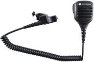 motorola pmmn4045b water-resistant remote speaker microphone with 3.5mm audio jack - black: enhanced communication in any environment logo