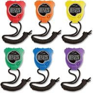 champion sports stopwatch timer set: waterproof, handheld digital clock sport stopwatches - 6 pack with large display for kids or coach логотип