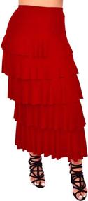 img 2 attached to 🌊 Dare2BStylish Women's Waterfall Tiered Layered Skirts: Effortless Elegance!