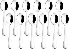 img 4 attached to 🥄 Stainless Steel Hiware Demitasse Espresso Spoons