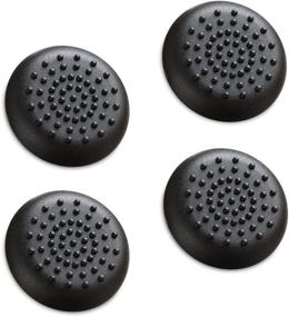 img 3 attached to Fosmon [Set of 4] Xbox One Analog Stick Joystick Controller Extended Thumb Grips for Enhanced Performance in Solid Black