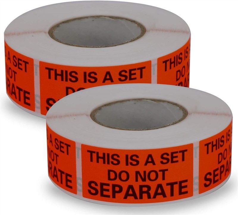rolls labels separate fluorescent packing 로고