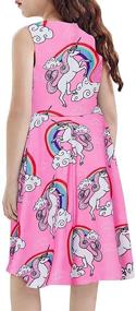 img 2 attached to 🌺 Sleeveless Hawaiian Sundresses for Girls - Goodstoworld Dresses Girls' Clothing