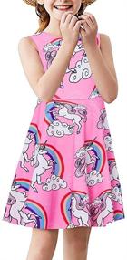 img 3 attached to 🌺 Sleeveless Hawaiian Sundresses for Girls - Goodstoworld Dresses Girls' Clothing