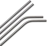 🥤 simple modern reusable stainless steel straw 4 pack: ideal for classic, voyager, cruiser, and scout tumblers and travel mugs logo