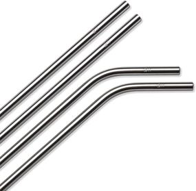 img 2 attached to 🥤 Simple Modern Reusable Stainless Steel Straw 4 Pack: Ideal for Classic, Voyager, Cruiser, and Scout Tumblers and Travel Mugs