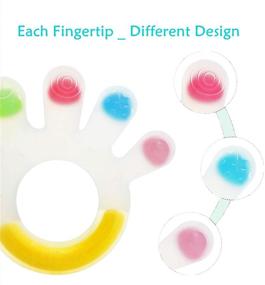 img 1 attached to 🌴 Haakaa Palm Teether - Ultra Soft Silicone Baby Soothing Teether Pacifier, Teething Toy for 3M+ Babies, 0-6 and 6-12 Months, BPA Free (1 Pack)