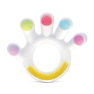 🌴 haakaa palm teether - ultra soft silicone baby soothing teether pacifier, teething toy for 3m+ babies, 0-6 and 6-12 months, bpa free (1 pack) logo