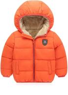 🧥 warm and cozy: filouda baby boys girls winter jacket with fleece lining, windproof hooded puffer coat logo