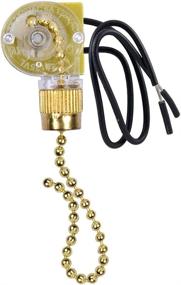 img 4 attached to 🔧 Upgraded Zing Ear ZE-109 Ceiling Fan Light Switch: Two-Wire Control On-Off Compatible with Hunter Ceiling Fans, Light Lamps, and Wall Lights - Brass Replacement