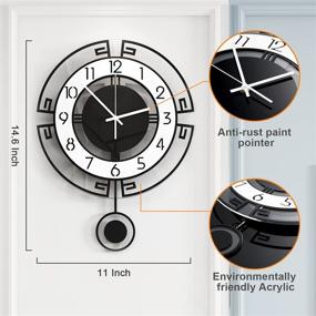 img 3 attached to 🕰️ Enhance Your Living Space with the MEISD Wall Clock: A Stylish and Silent Timepiece for Home Decor