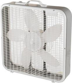 img 1 attached to 💨 High Performance Light Gray Camair Bx100 Box Fan - Boost Air Circulation