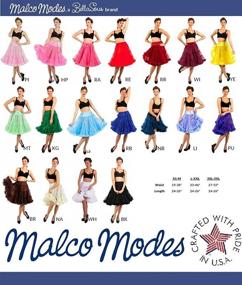 img 2 attached to Vintage Style Malco Modes Samantha 835 Tea-Length Petticoat: Ideal for Halloween Costumes, Party Wear, and Festive Crinoline
