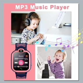 img 1 attached to 🎁 Phyulls Kids Smart Watch for Ages 3-12 Years – Waterproof Phone Smartwatch with SOS Call, Camera, Games, Recorder, Alarm & Music Player – Perfect Christmas and Birthday Gifts for Boys and Girls (Pink)