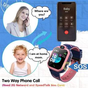 img 3 attached to 🎁 Phyulls Kids Smart Watch for Ages 3-12 Years – Waterproof Phone Smartwatch with SOS Call, Camera, Games, Recorder, Alarm & Music Player – Perfect Christmas and Birthday Gifts for Boys and Girls (Pink)