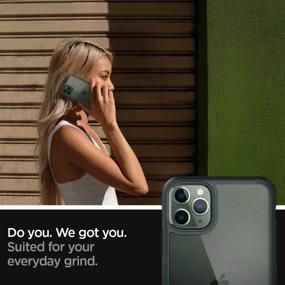 img 1 attached to Чехол Spigen Ultra Hybrid, разработанный для iPhone 11 Pro Max (2019) - Midnight Green.