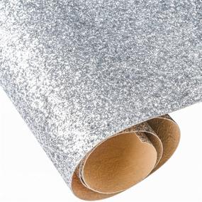 img 3 attached to Sparkle Up Your Walls: Self Adhesive Silver Chunky Glitter Wallpaper, Peel and Stick Roll (17.4in x 16.4ft) - Decorate with Glitter Fabric