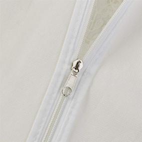 img 2 attached to 👗 Large Dustproof Garment Bags 72-Inch - Storage Bag for Wedding Dress, Prom Ball Gown, Clothes Protector - White