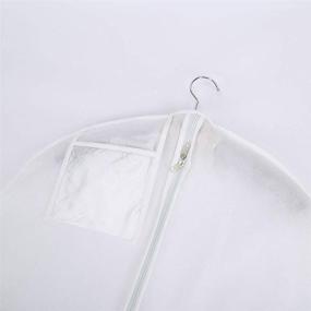 img 1 attached to 👗 Large Dustproof Garment Bags 72-Inch - Storage Bag for Wedding Dress, Prom Ball Gown, Clothes Protector - White