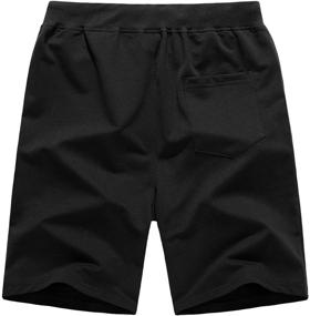 img 2 attached to CRYSULLY Cotton Shorts Trousers Running Sports & Fitness for Australian Rules Football