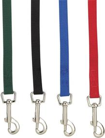 img 2 attached to Cotton Web Dog Training Lead - Guardian Gear, 6ft x 5/8in, in Black