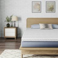 🛏️ g-home 2-inch mattress topper: high density gel infused memory foam for twin size beds with washable cover logo