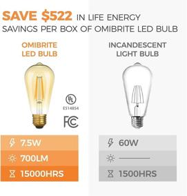 img 1 attached to OmiBrite Dimmable ST19 Decoration UL Listed