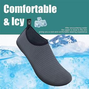 img 1 attached to Quick Drying Shoes Summer Outdoor Swimming Slipper Men's Shoes and Athletic