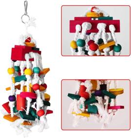 img 1 attached to 🐦 High-quality Rypet Bird Chewing Toy - Ideal Parrot Cage Bite Toys, Wooden Block Bird Parrot Toys for Small and Medium Parrots and Birds