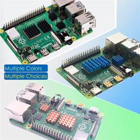 img 1 attached to Набор радиаторов MazerPi из 104 деталей для Raspberry Pi 4 - Алюминиевый радиатор с медным радиатором и термопленкой 3M 8810 для Raspberry Pi 4 B/ 3B+/ 3B/ 2B