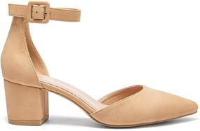 img 2 attached to 👠 Women's Shoes: Heeled Buckle Pointed Sandals for Enhanced Style and Comfort