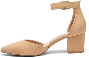 img 3 attached to 👠 Women's Shoes: Heeled Buckle Pointed Sandals for Enhanced Style and Comfort