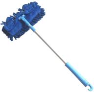 🧹 children's detachable xifando mini microfiber chenille cartoon flat dust mop - 360 degree rotation & extension-type (blue) logo